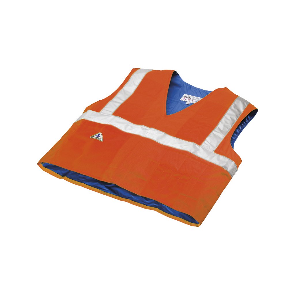 Occunomix Techniche 6538 HyperKewl™ Hi-Viz Orange Traffic Safety Cooling Vests